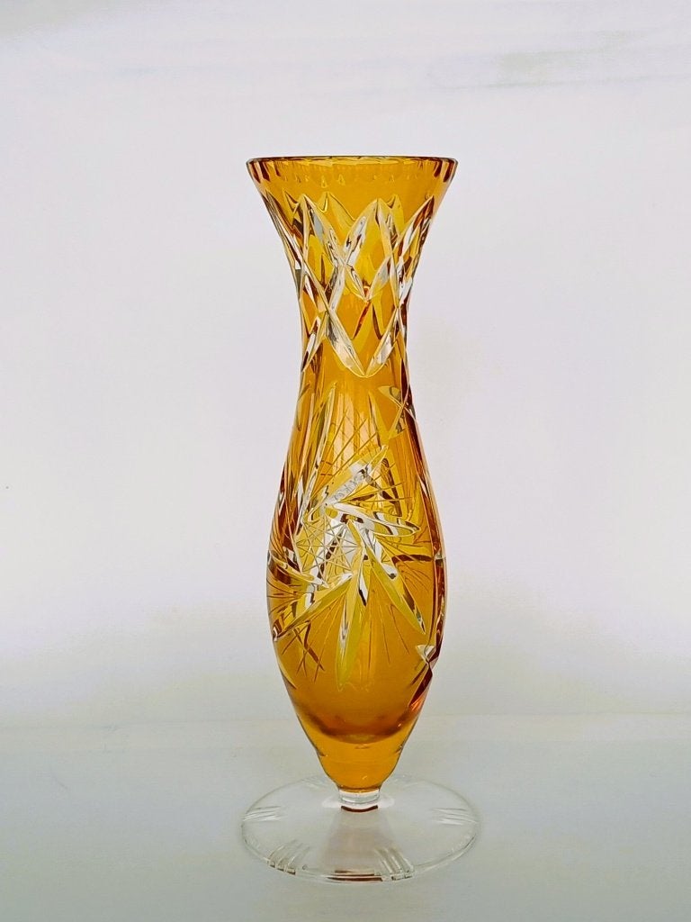 Vaas Kristal Bohemen Cut-to-clear, Ophalen of Verzenden