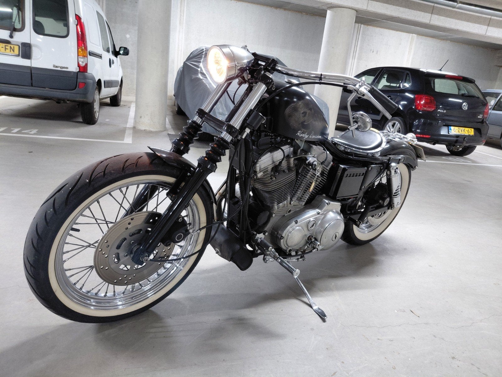 Harley Davidson bobber chopper sportster showmotor, Motoren, Particulier, Chopper