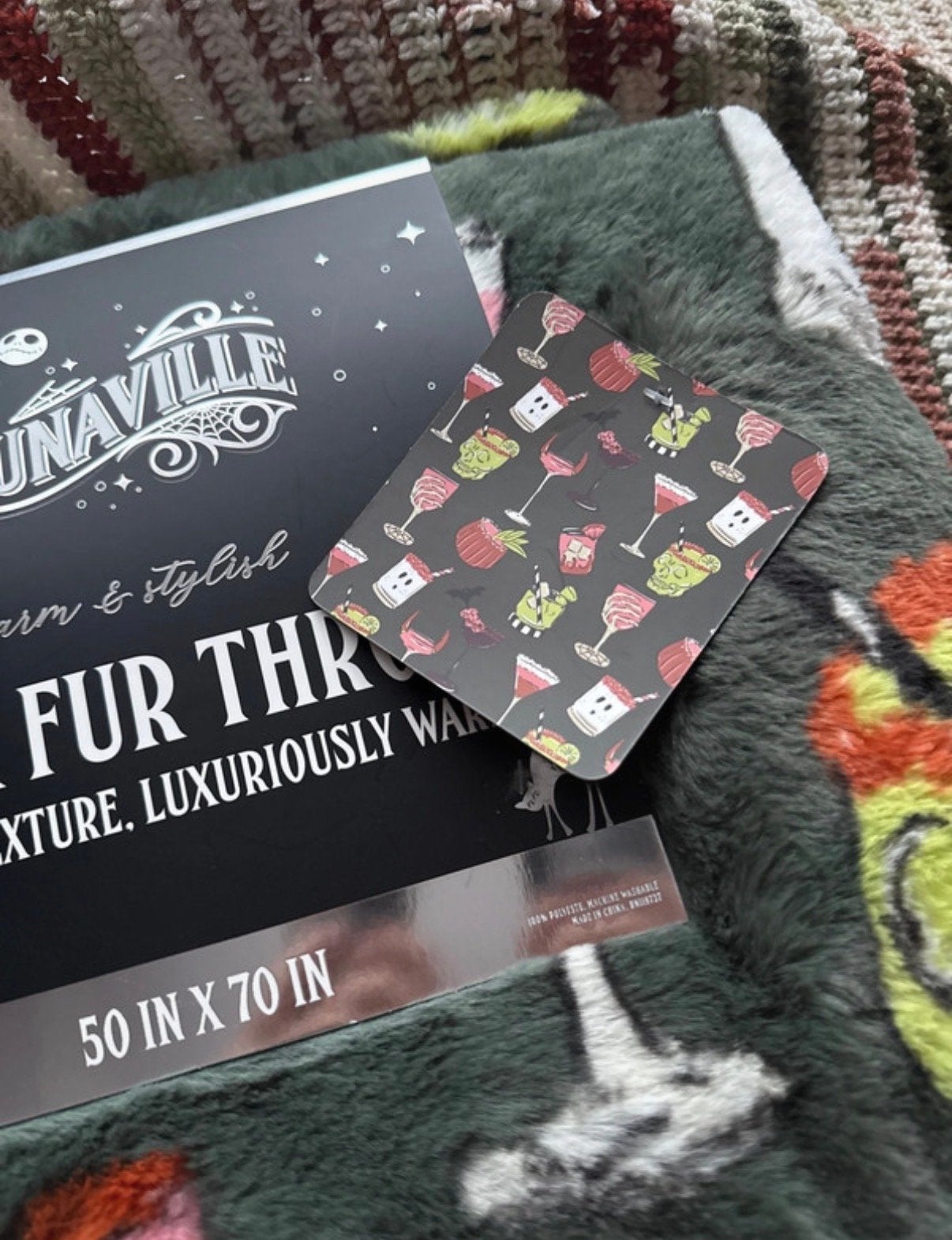 Lunaville Faux Fur Plaid - Halloween Cocktails, 100 tot 150 cm, Nieuw, Ophalen of Verzenden, 150 tot 200 cm