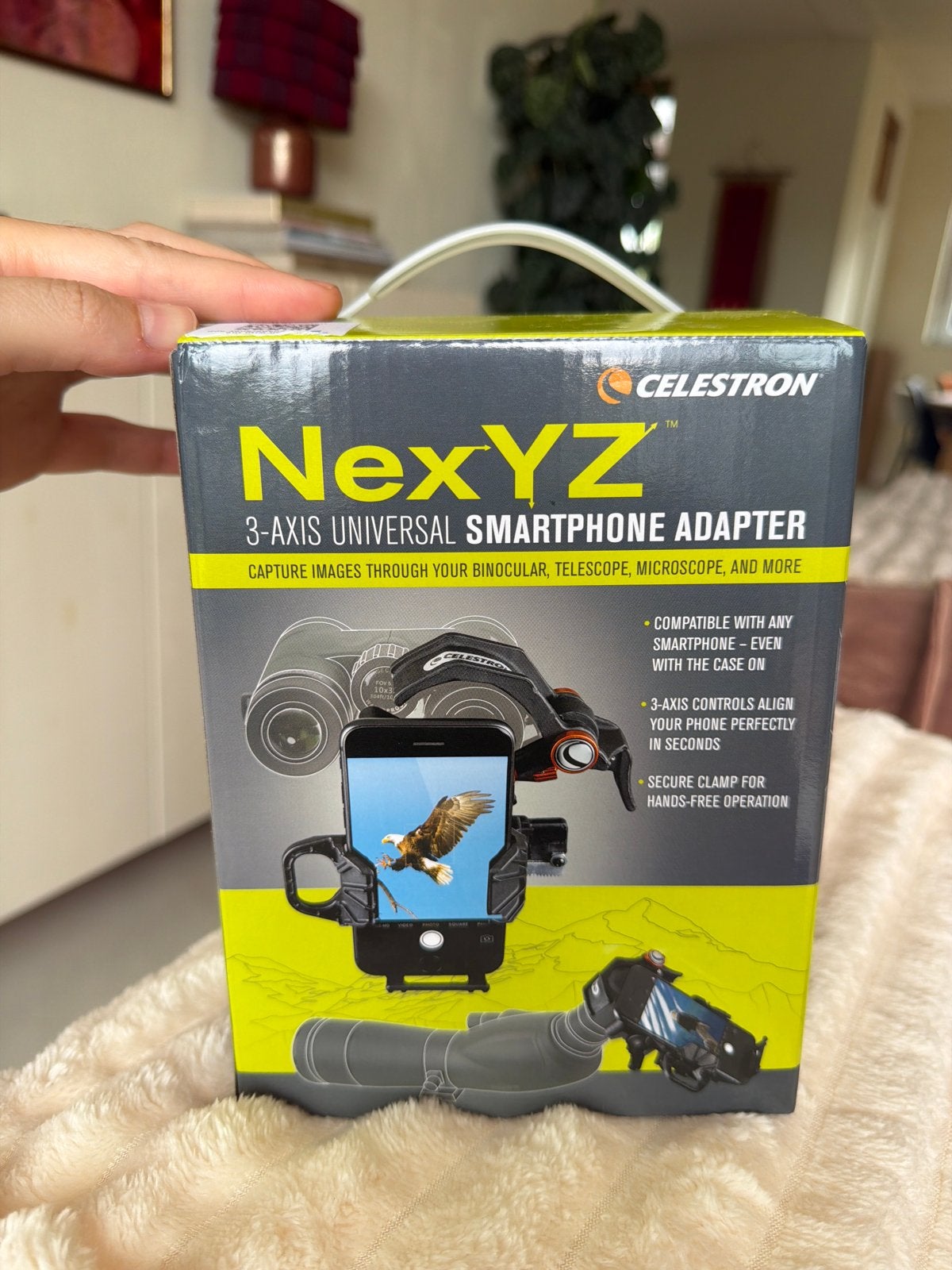 Celestron NexYZ 3-assige universele smartphone adapter, Ophalen of Verzenden, Nieuw, Minder dan 400x, Onderdelen of Toebehoren