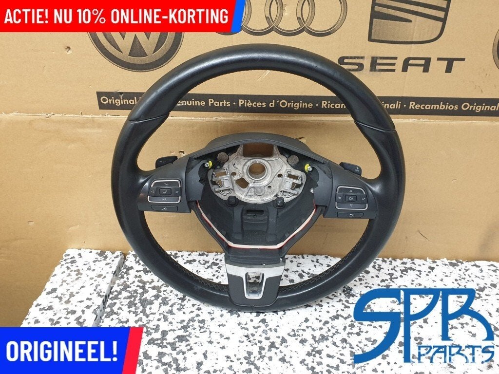 GOLF 6 T5 GP MULTIFUNCTIONEEL FLIPPERS Stuurwiel leder STUUR