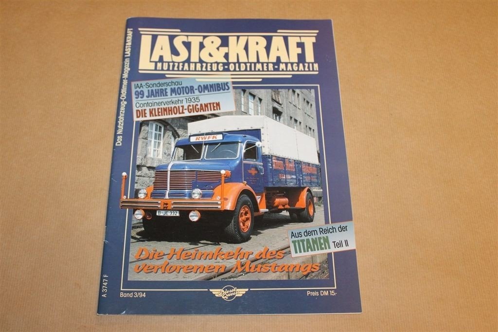 Last & Kraft 3/94 — Mustang, MAN, Bussen e.a., Boeken, Ophalen of Verzenden, Gelezen, Tractor en Landbouw