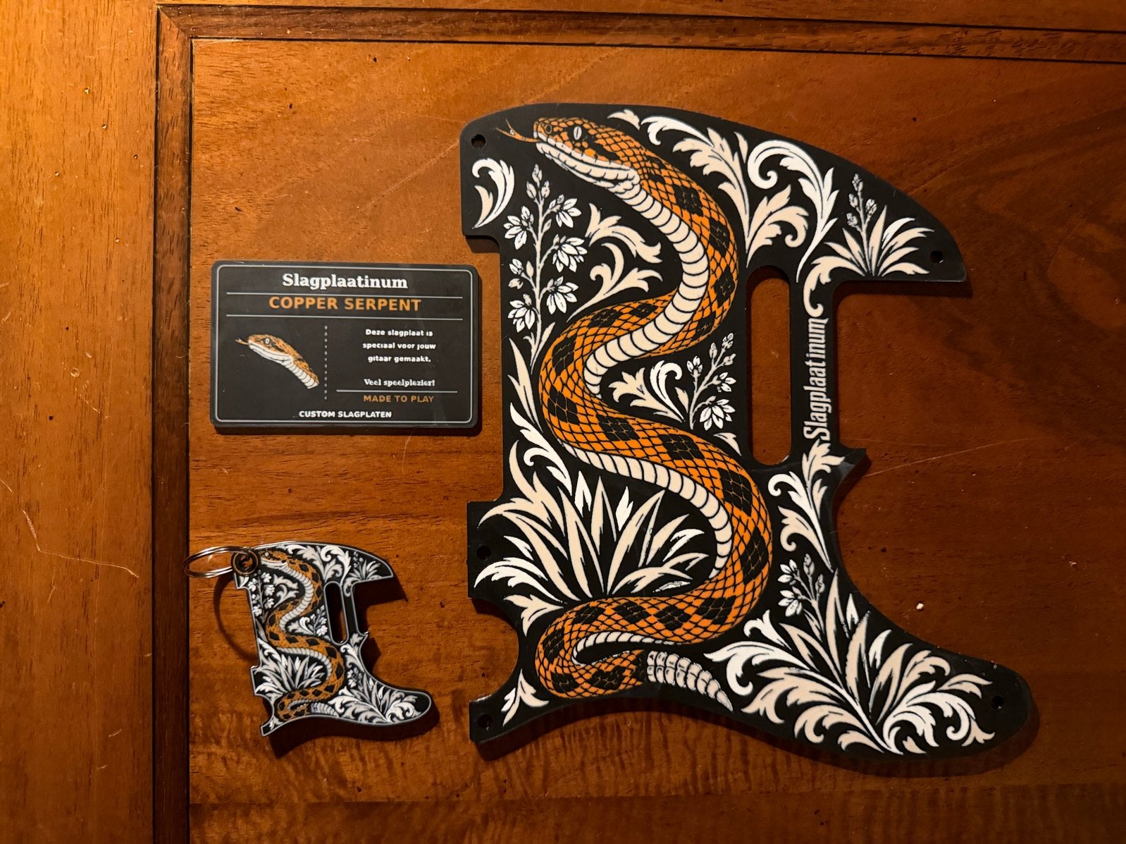 Slagplaat met cadeauset Copper Serpent, Ophalen of Verzenden, Nieuw, Elektrische gitaar