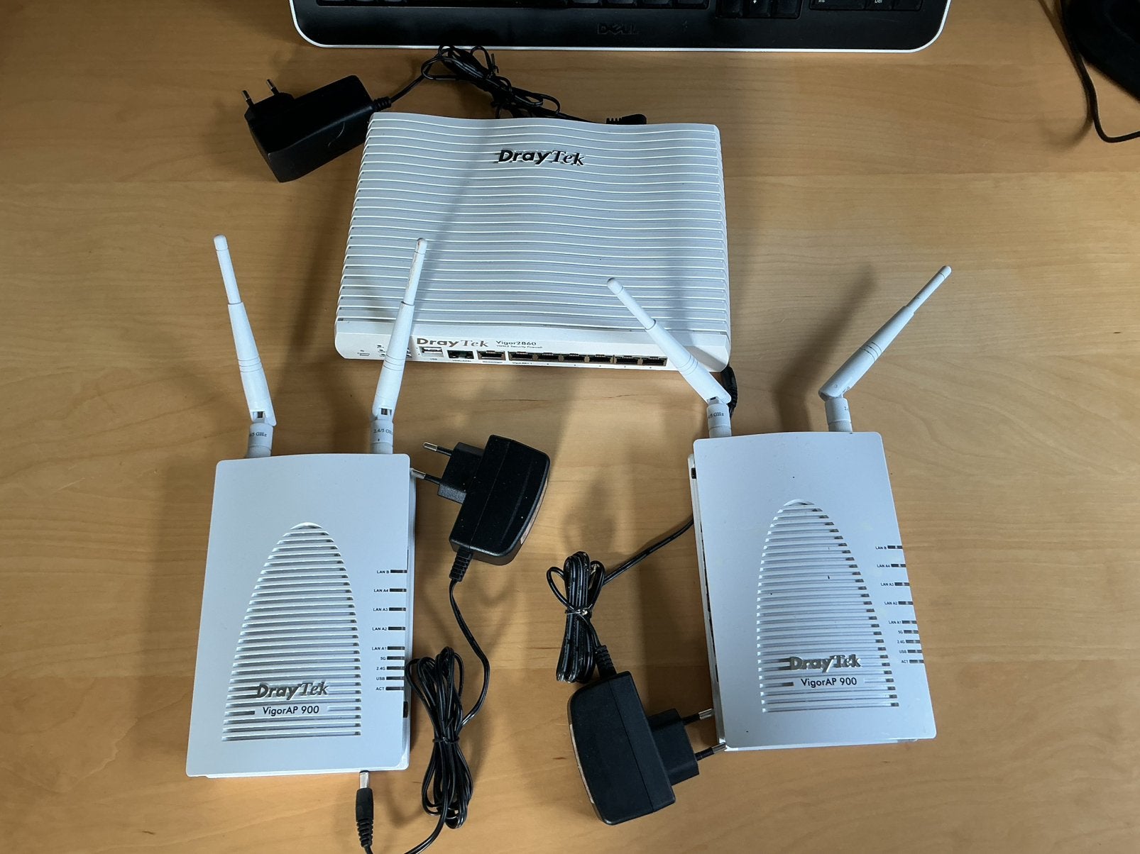 DrayTek Vigor 2860 Router en 900 Acces Point, Ophalen of Verzenden, Gebruikt