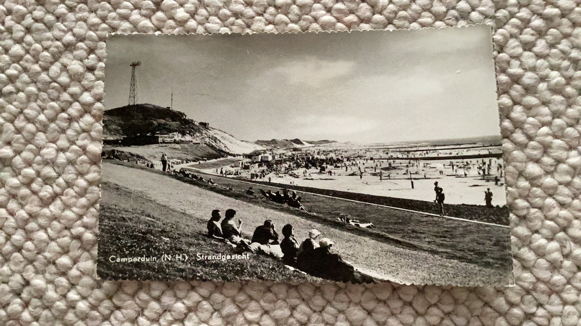 Ansichtkaart Camperduin Strandgezicht. 982, Ophalen of Verzenden, 1940 tot 1960, Gelopen, Noord-Holland
