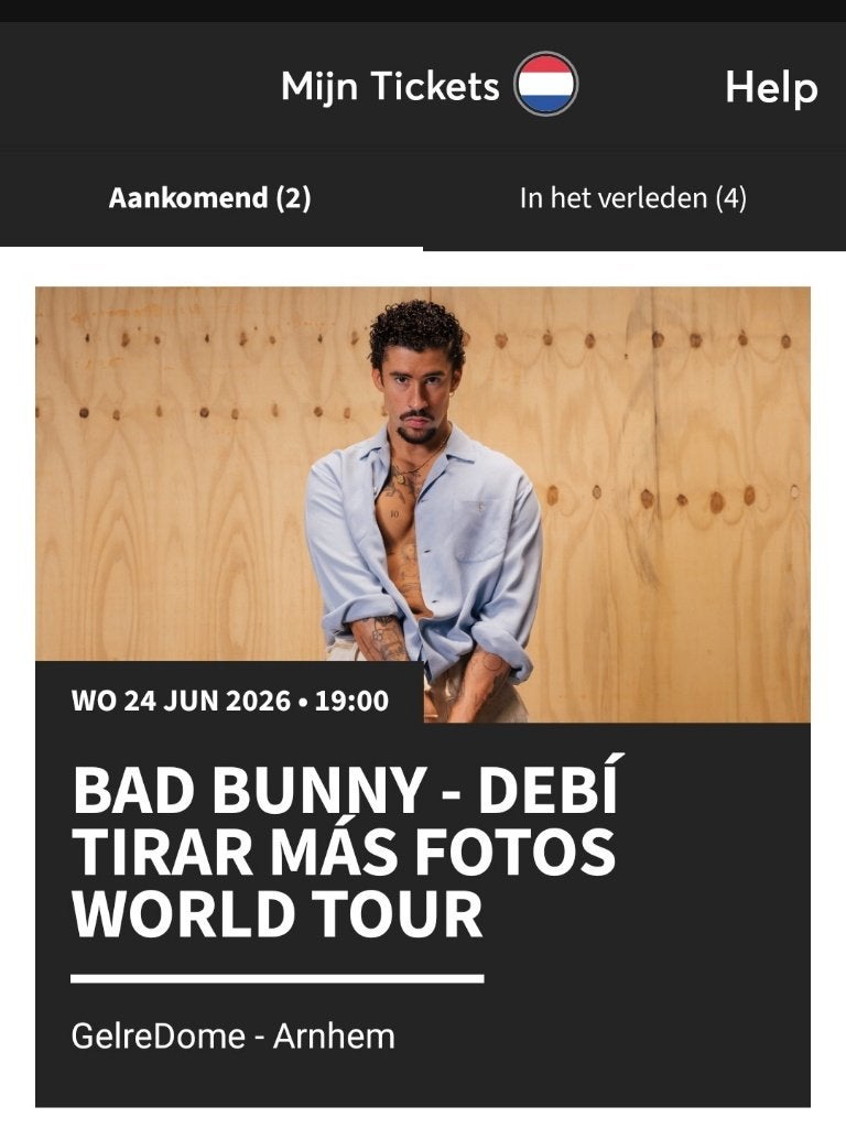 Bad Bunny 24 juni Gelredome, Twee personen, Juni