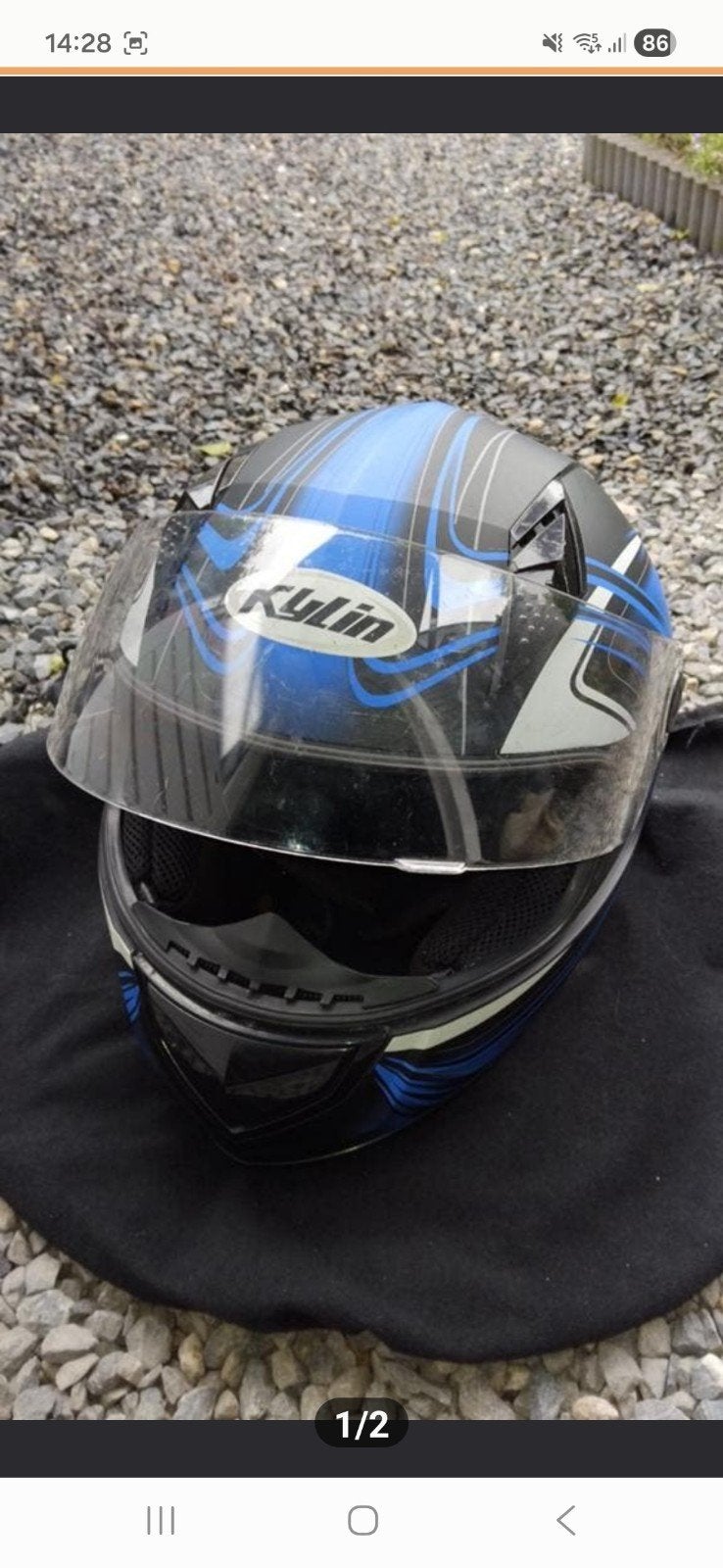 Motorhelm maat S 55-56 amper gebruikt, Motoren, Kleding | Motorhelmen, Integraalhelm, S, Tweedehands, Ophalen