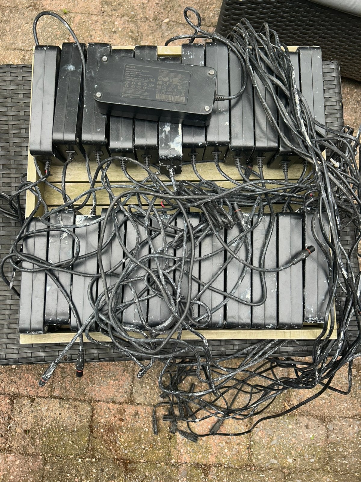 25 fiets/scooter chargers, Ophalen of Verzenden, Gebruikt