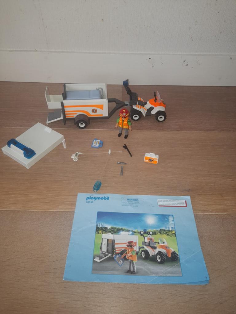 Playmobil 70053 Quad met ambulance, Ophalen, Gebruikt