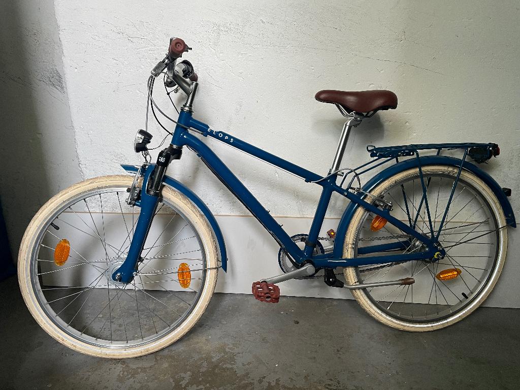 B'Twin Elops Hoprider Stadfiets voor Kinderen 9-12jaar, Fietsen en Brommers, Ophalen, Gebruikt, 20 inch of meer, Decathlon