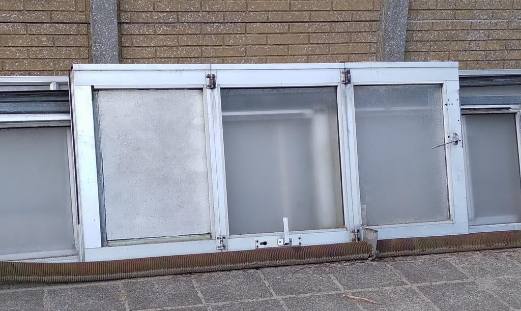 Aluminium garagedeur voor onderdelen of opknappen, Ophalen, Gebruikt