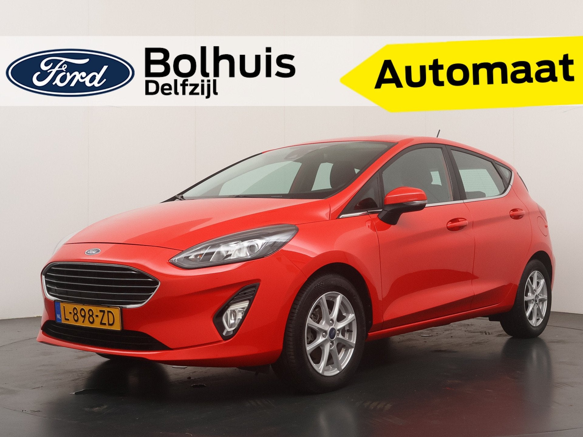 Ford Fiesta EcoBoost Hybrid 125pk Titanium | Automaat | LED, Euro 6, 49 €/maand, Origineel Nederlands, Bedrijf