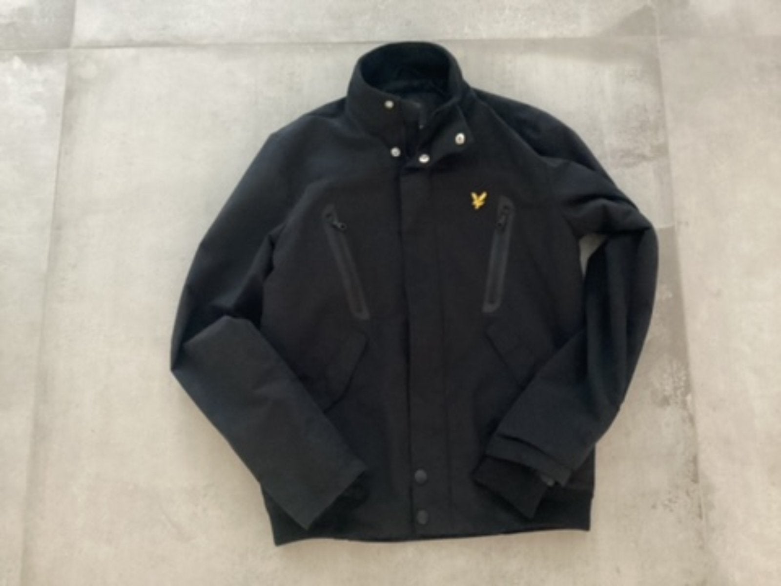 Lyle & Scott Zwart Dun Jas Jack Maat XS ZGAN, Ophalen of Verzenden, Zo goed als nieuw, Maat 46 (S) of kleiner, Zwart