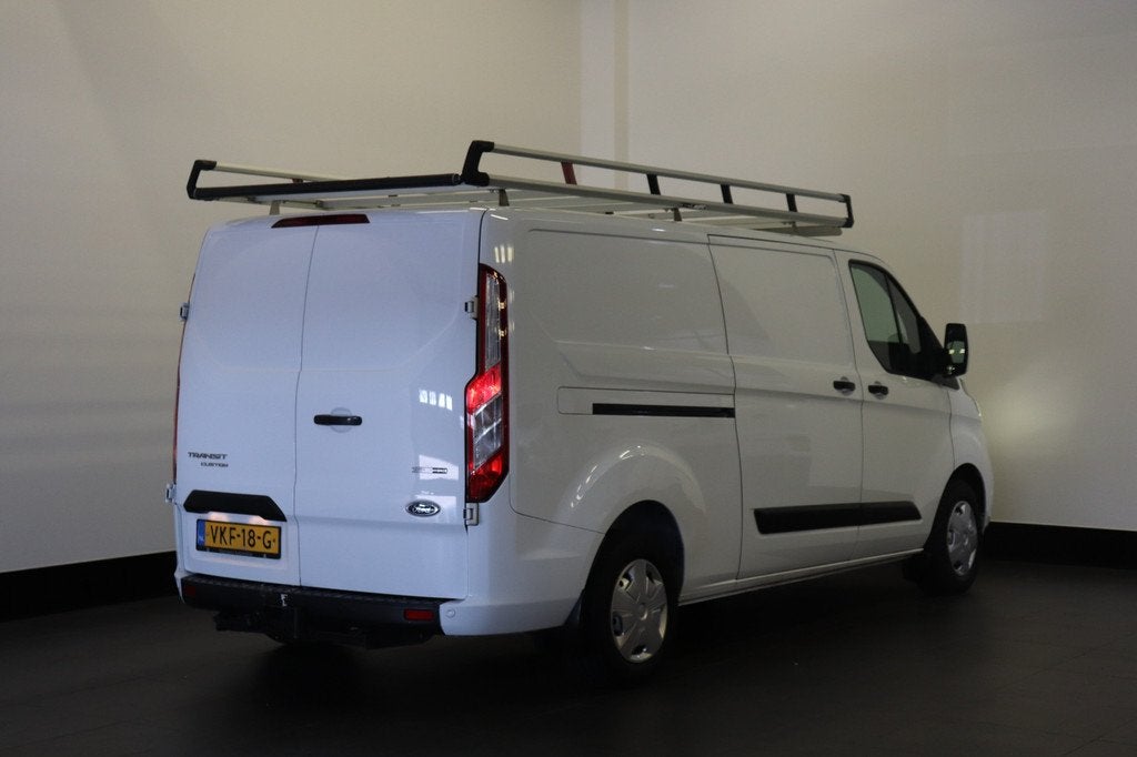Ford Transit Custom 2.0 TDCI 130PK L2 MHEV EURO 6 - Airco -, Auto's, Voorwielaandrijving, Stof, 4 cilinders, Navigatiesysteem