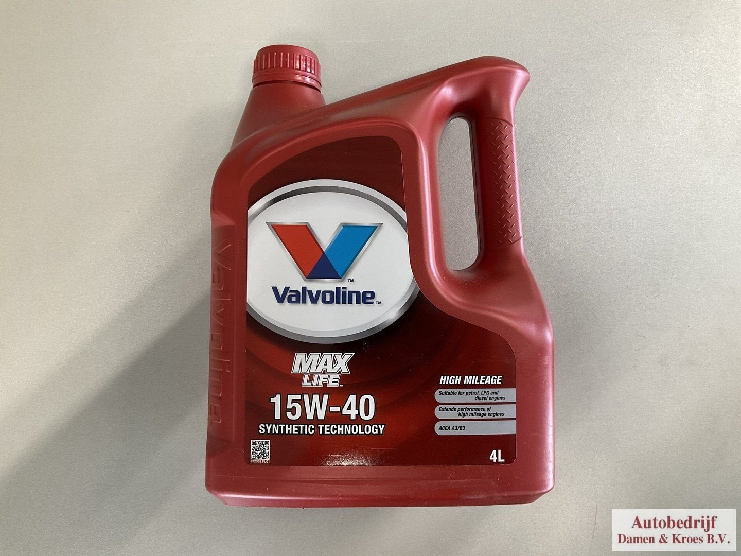 Motorolie Valvoline Max Life 15W-40 Synthetic Technology, Ophalen of Verzenden, -, -, -