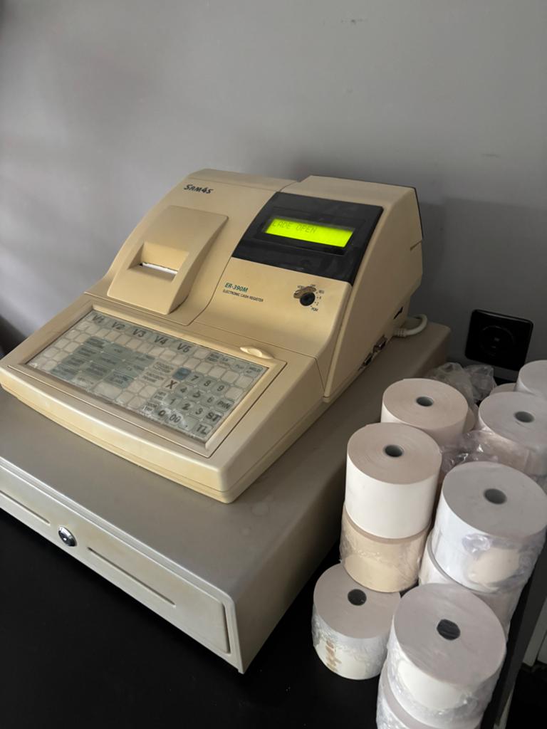 Gebruikte SAM4s ER-390M elektronische kassa met lade, Ophalen, Gebruikt