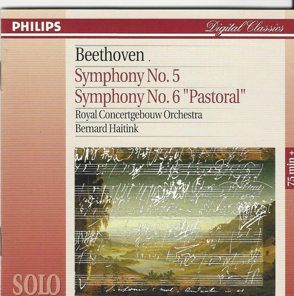 Beethoven:Symph. 5&6 = Haitink + Concertgebouw Orkest = 3,99, Ophalen of Verzenden, Classicisme, Zo goed als nieuw, Kamermuziek