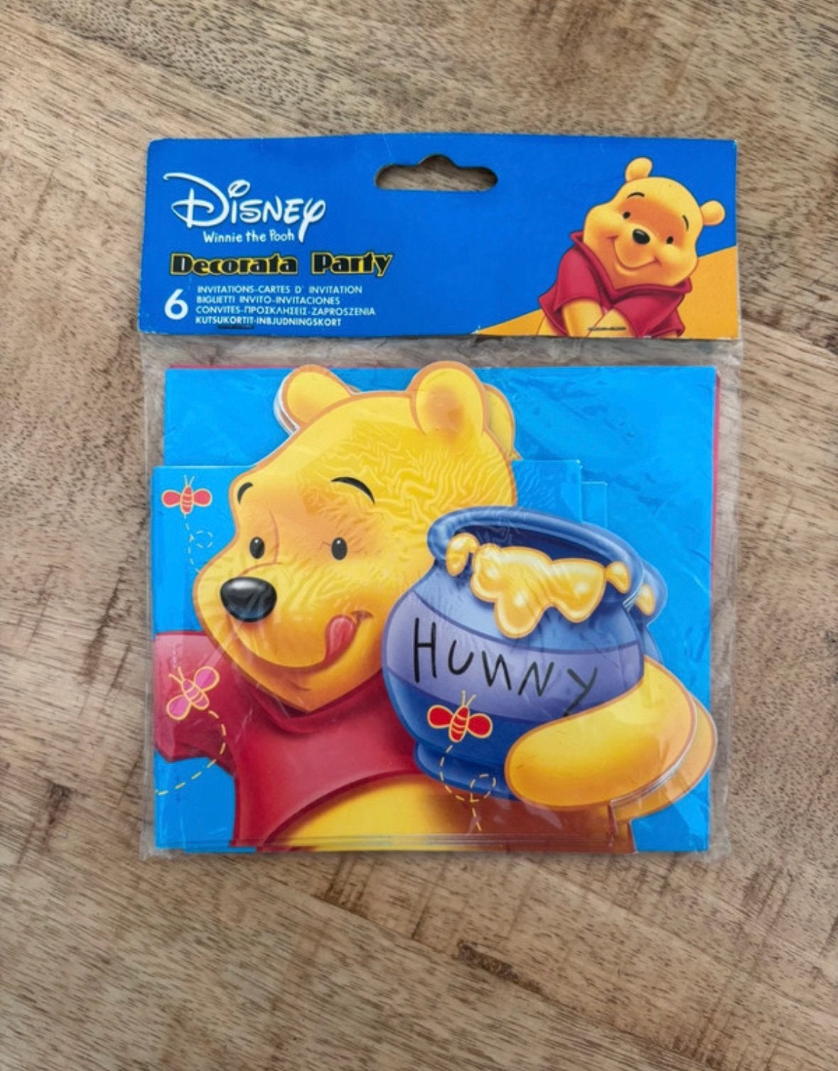 Disney Winnie de Pooh uitnodigingen set (6 stuks - nieuw), Verzamelen, Ophalen of Verzenden, Winnie de Poeh of vrienden, Nieuw