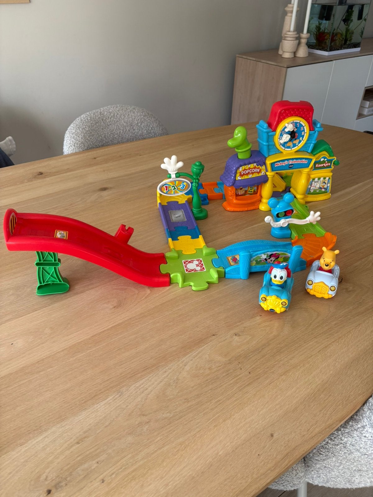 ToetToet Treinstation Mickey Mouse Vtech, Kinderen en Baby's, Ophalen of Verzenden, Gebruikt