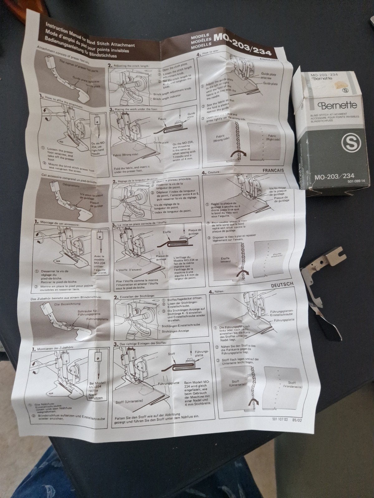 Hulpstukken voor Bernette naaimachine - MO-203/234, Hobby en Vrije tijd, Ophalen of Verzenden