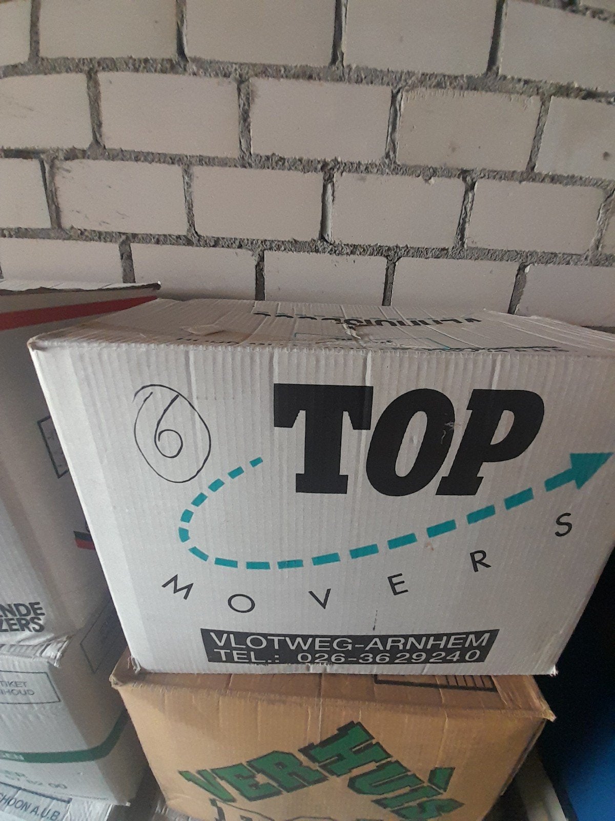 Verhuis doos bierglazen nr. 6, Ophalen, Zo goed als nieuw, Glas of Glazen, Overige merken