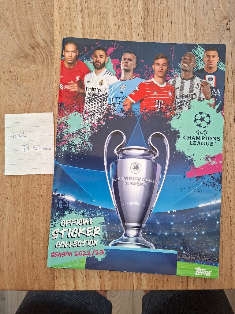 Album voetbal Topps champions league 2022-2023, Ophalen of Verzenden, Zo goed als nieuw, Buitenlandse clubs, Boek of Tijdschrift