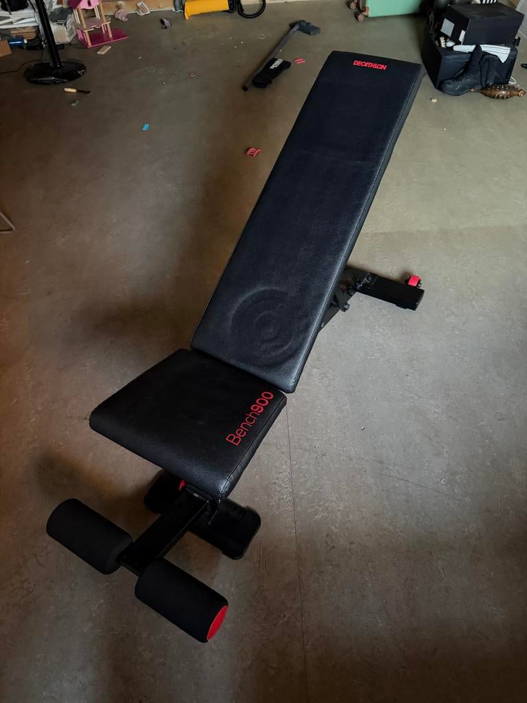 Decathlon Bench 900 Fitnessbankje - Verstelbaar, Ophalen, Zo goed als nieuw, Armen, Fitnessbank