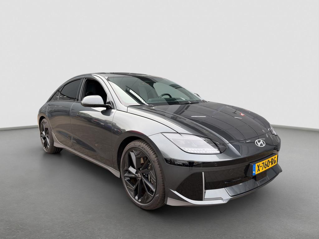 Hyundai IONIQ 6 77.4 kWh 229pk Connect, Auto's, Hyundai, 12 maanden, Achterwielaandrijving, Gebruikt, Zwart