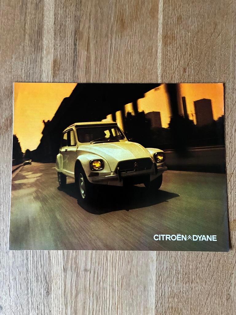 Citroën Dyane brochure 9/71, Ophalen of Verzenden, Zo goed als nieuw, Citroën