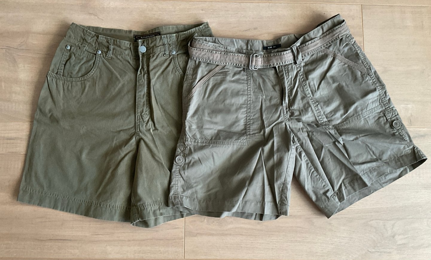 2x Groene korte broek Hema & Sutherland maat 40, Maat 38/40 (M), Kort, Ophalen of Verzenden, Gedragen