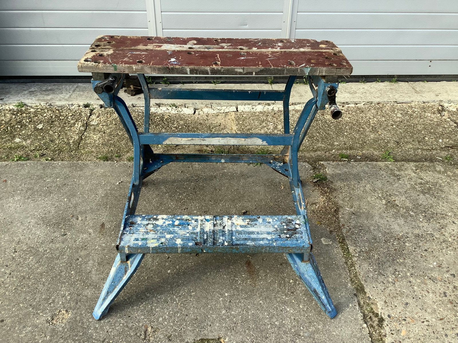 Stevige workmate, Ophalen, Gebruikt, Minder dan 70 cm, Inklapbaar