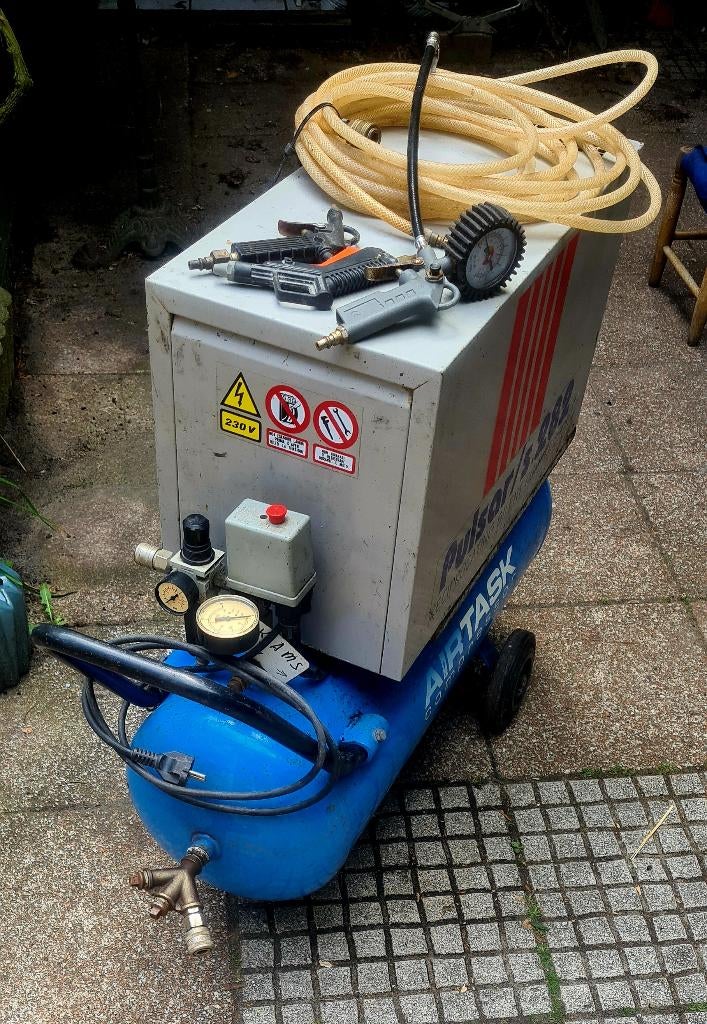 Airtask compressor, Ophalen, Gebruikt, 100 liter of meer, Minder dan 200 liter/min