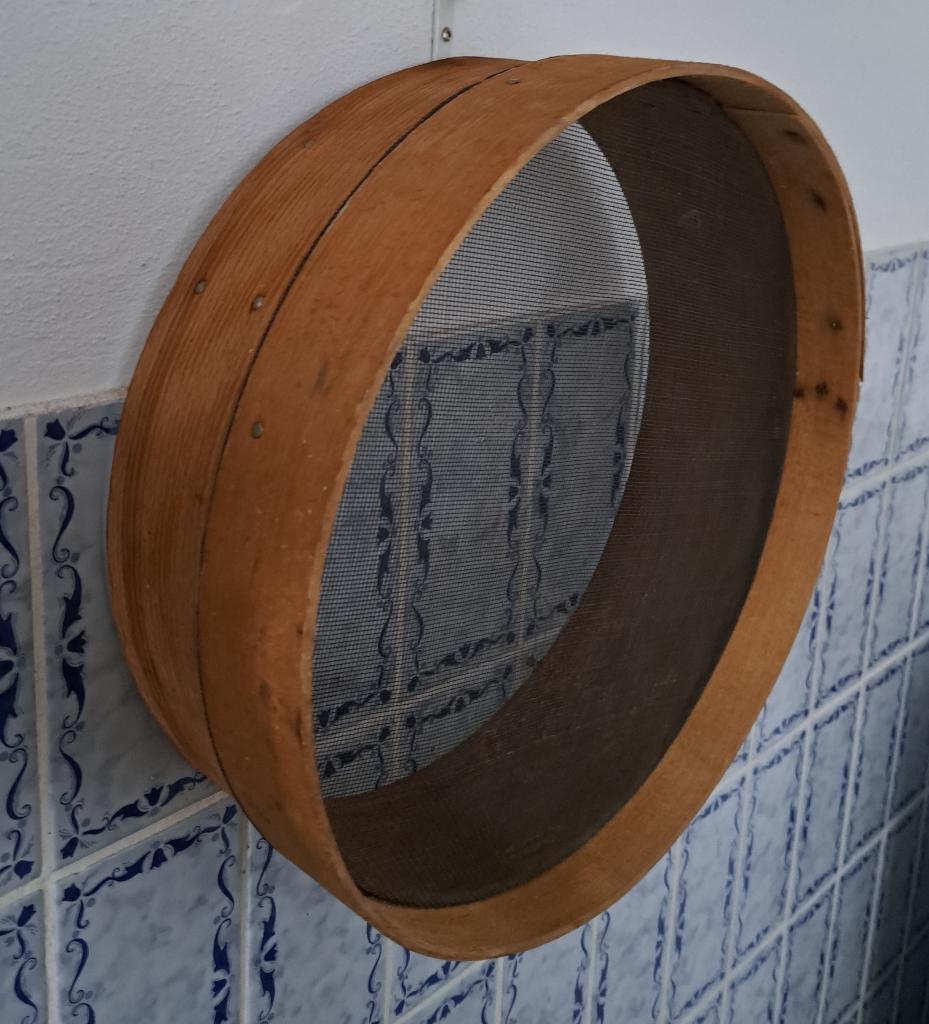 Grote antieke bakkerszeef meelzeef zeef, Antiek en Kunst, Verzenden