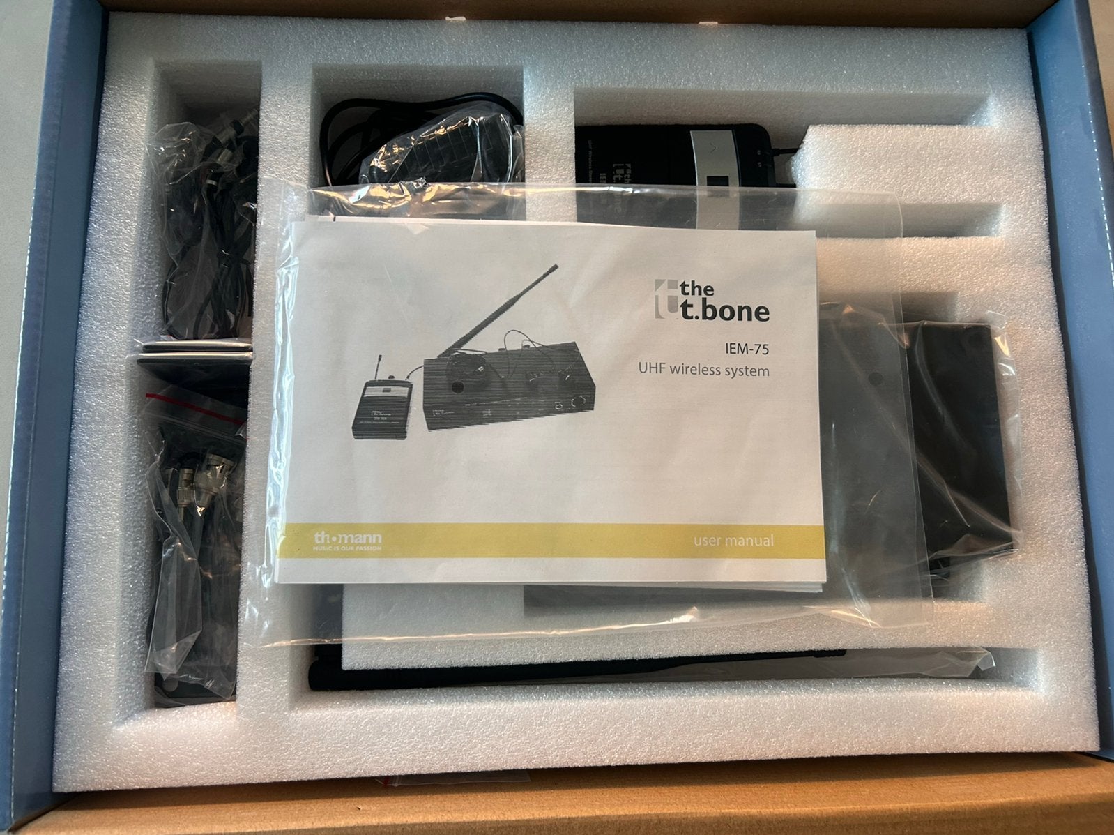 The t.Bone IEM-75 stereo wireless PLL inear monitor systeem, Ophalen of Verzenden, Zo goed als nieuw, Overige typen, Draadloos