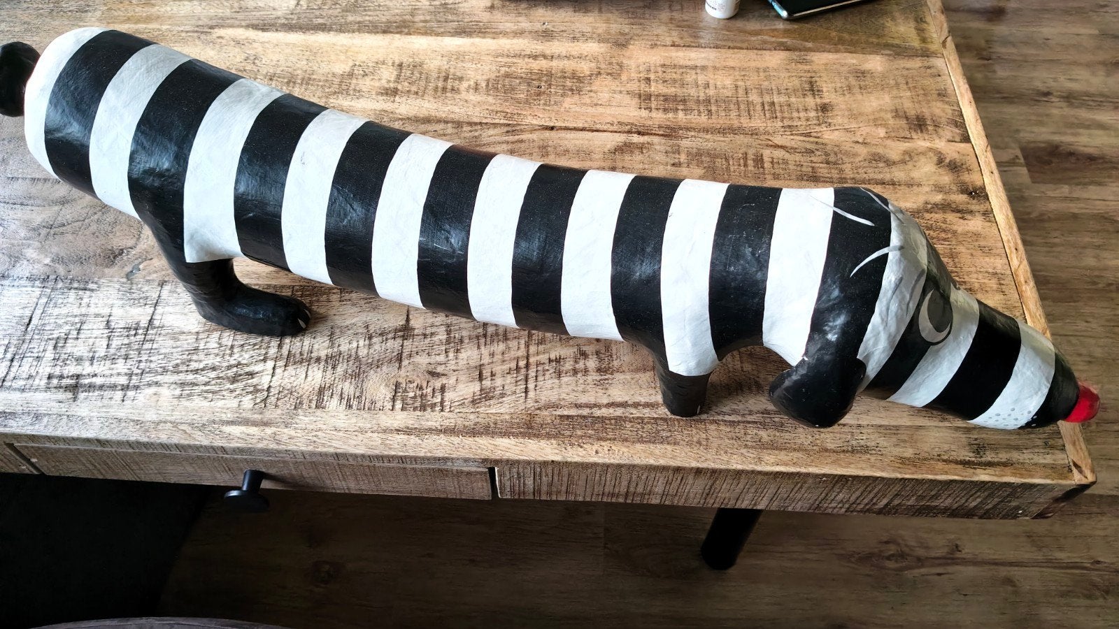 Teckel Niloc Pagen Teckel black/white Pop Art groot, Ophalen of Verzenden