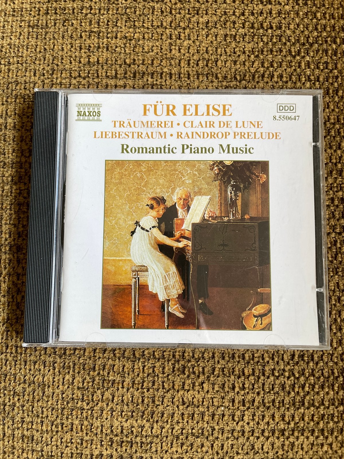 Für Elise - Romantische Pianomuziek cd (Naxos), Ophalen of Verzenden, Zo goed als nieuw, Romantiek, Pianomuziek