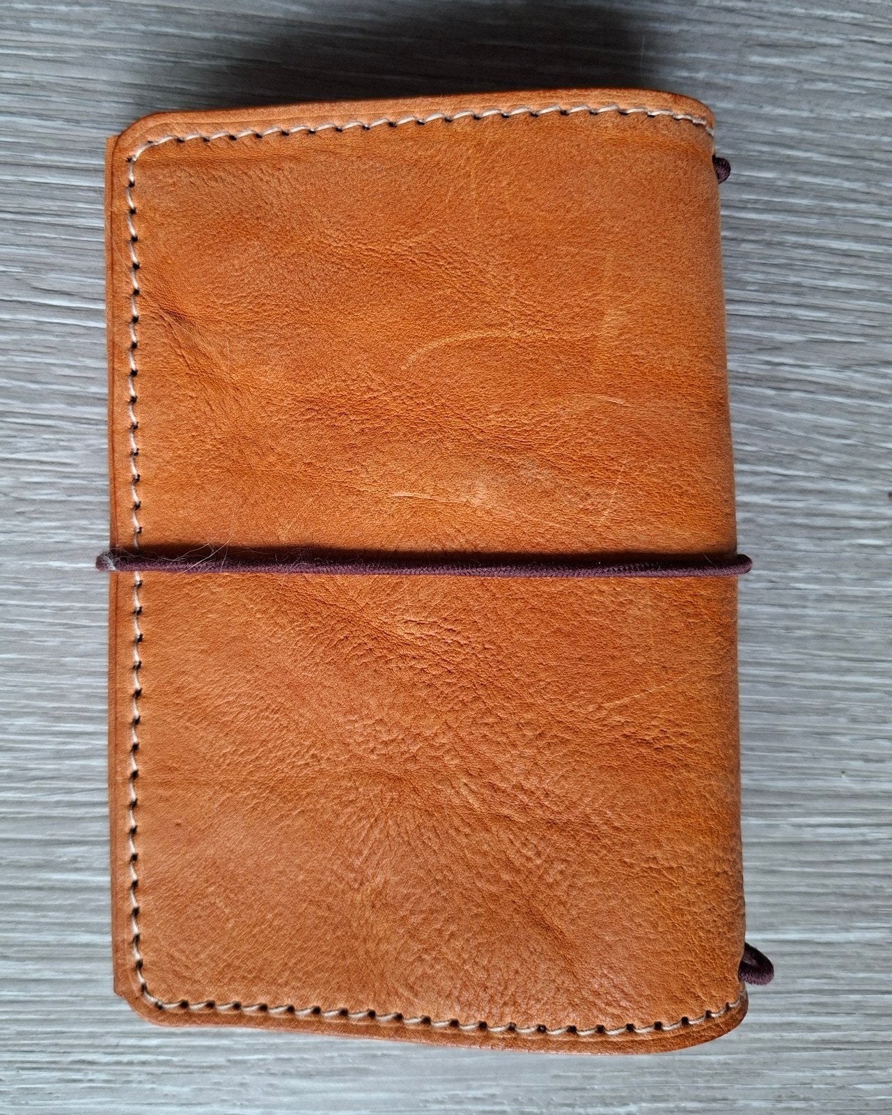 Handgemaakte Traveler's notebook van Apple Pig Leather, Ophalen of Verzenden, Zo goed als nieuw