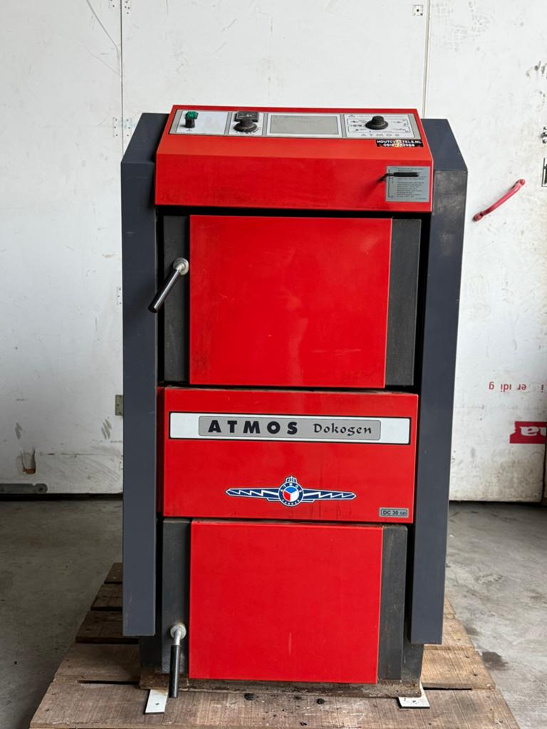 Atmos DC30GD Houtvergasser 30kw, Gebruikt, Www.cvheat.com, Atmos 30kw houtvergasser, Houtkachel