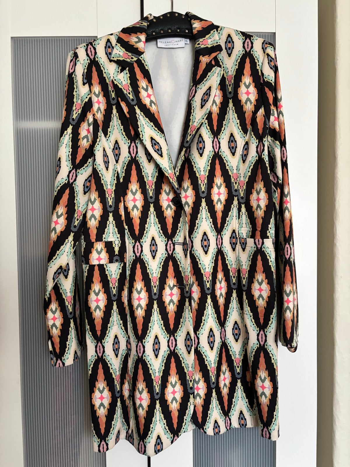 Helena Hart Lang Blazer met Print, Ophalen of Verzenden, Zo goed als nieuw, Meerkleurig, Jasje