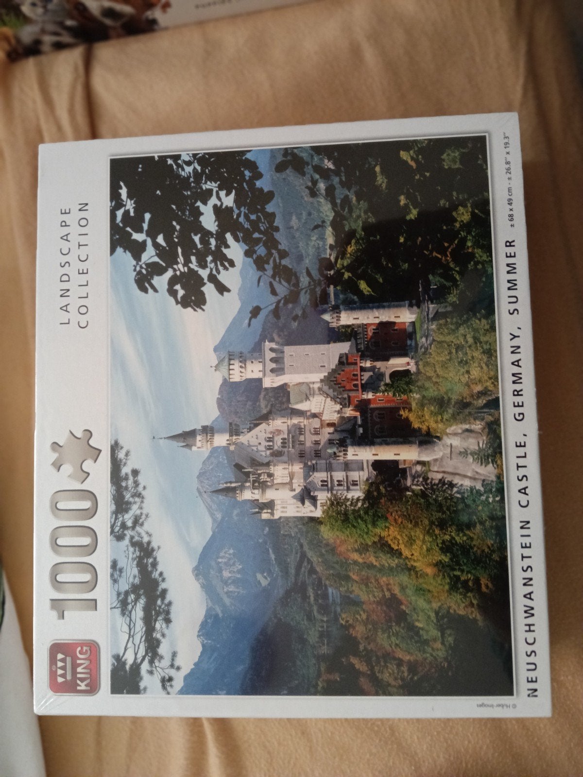 King Legpuzzel Neuschwanstein Kasteel 1000 stukjes, Ophalen, 500 t/m 1500 stukjes, Nieuw, Legpuzzel