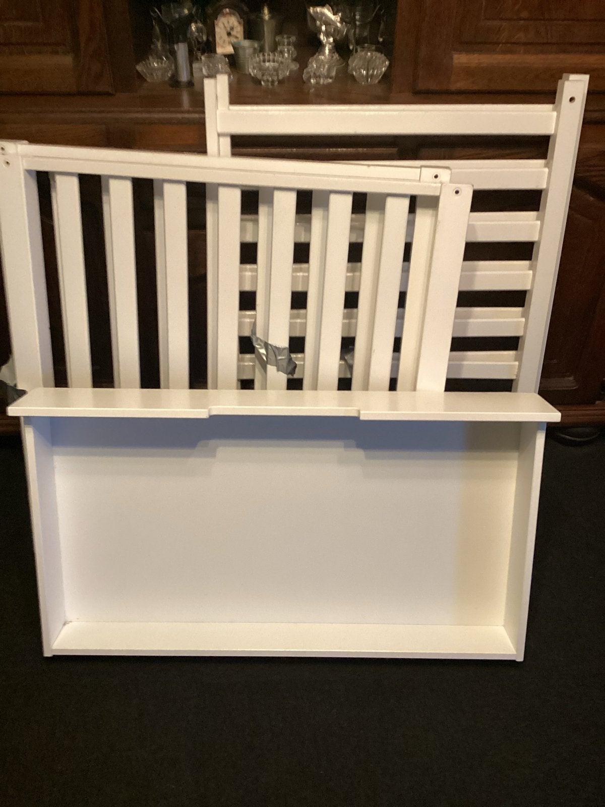Wit babybed met lade - Zo goed als nieuw, Ophalen, Zo goed als nieuw, Ledikant