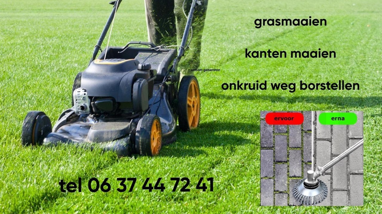 Grasmaaier en onrkuid verwijderen  . bladblazen, Ophalen of Verzenden