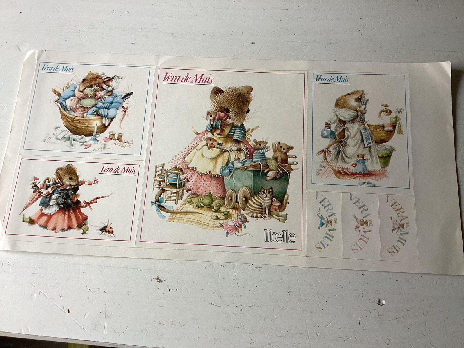 Stickervelletje Vera de Muis (Marjolein Bastin), Verzenden, Zo goed als nieuw, Strip of Tekenfilm