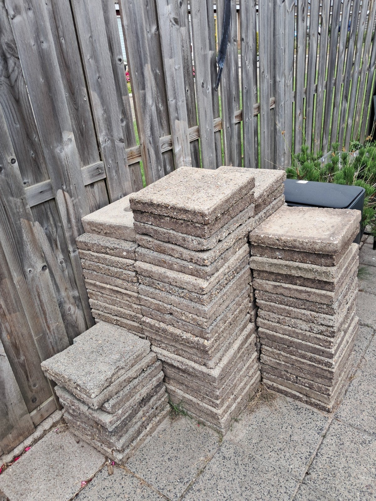 Tegels 30 bij 30cm, Ophalen, Gebruikt, Beton, Terrastegels