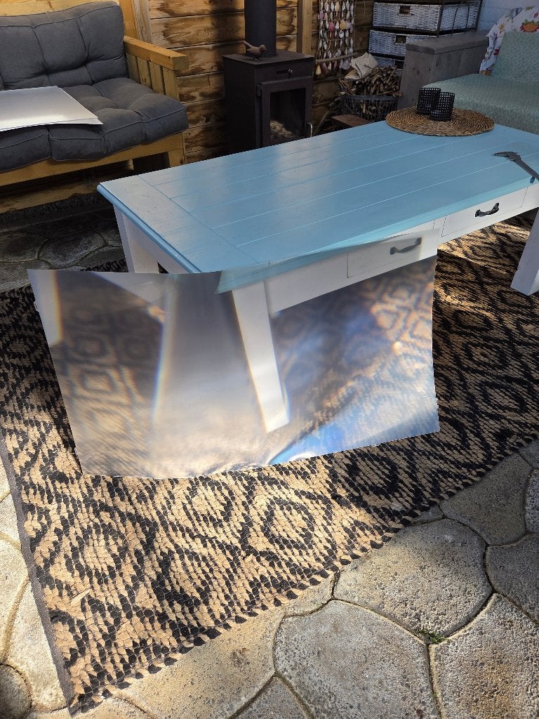 Plexiglas Polycarbonaat Plastic. 93cm x 53cm x 0,25mm, Ophalen, Zo goed als nieuw, Kunststof