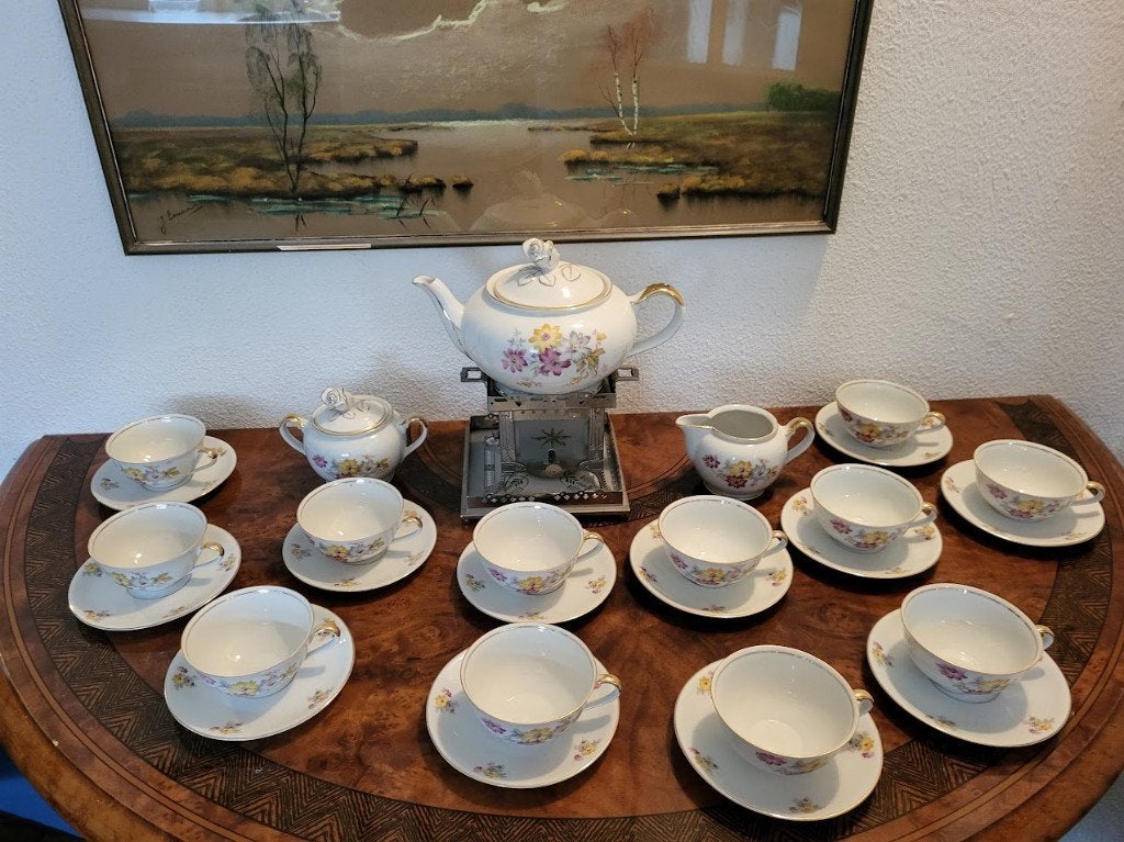 Brocante Thee servies, Ophalen of Verzenden