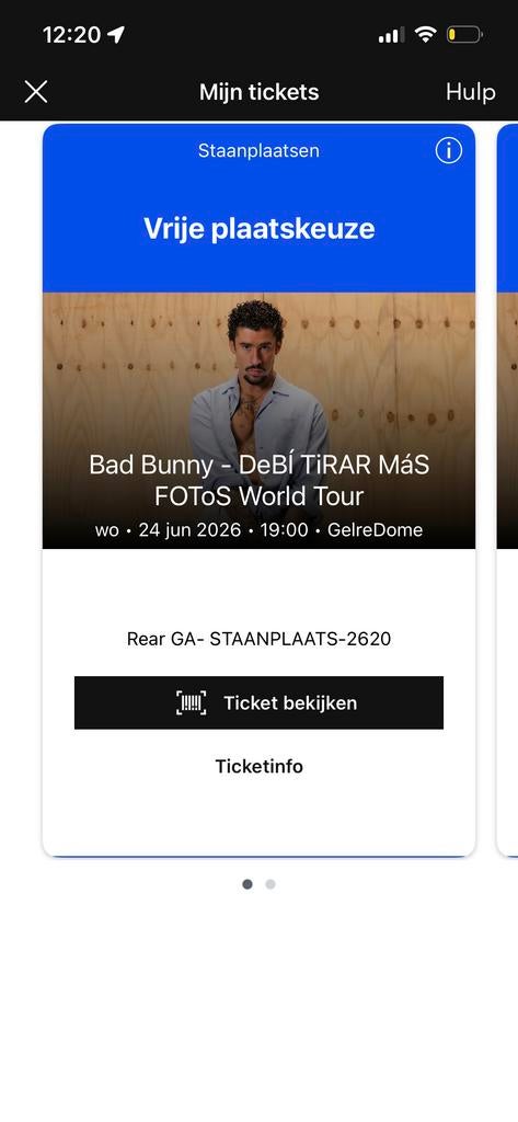 Bad Bunny staplaats, Eén persoon
