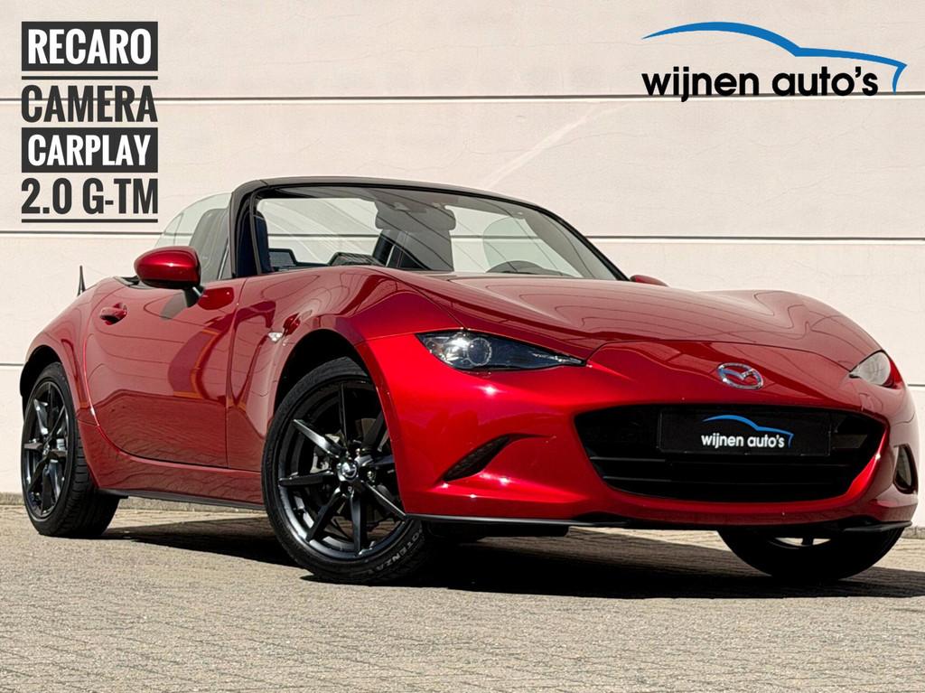 Mazda MX-5 2.0 GT-M/ Recaro/ Carplay/ Dealeronderh/ Camera, Auto's, Mazda, 1998 cc, 4 cilinders, Cabriolet, Bedrijf
