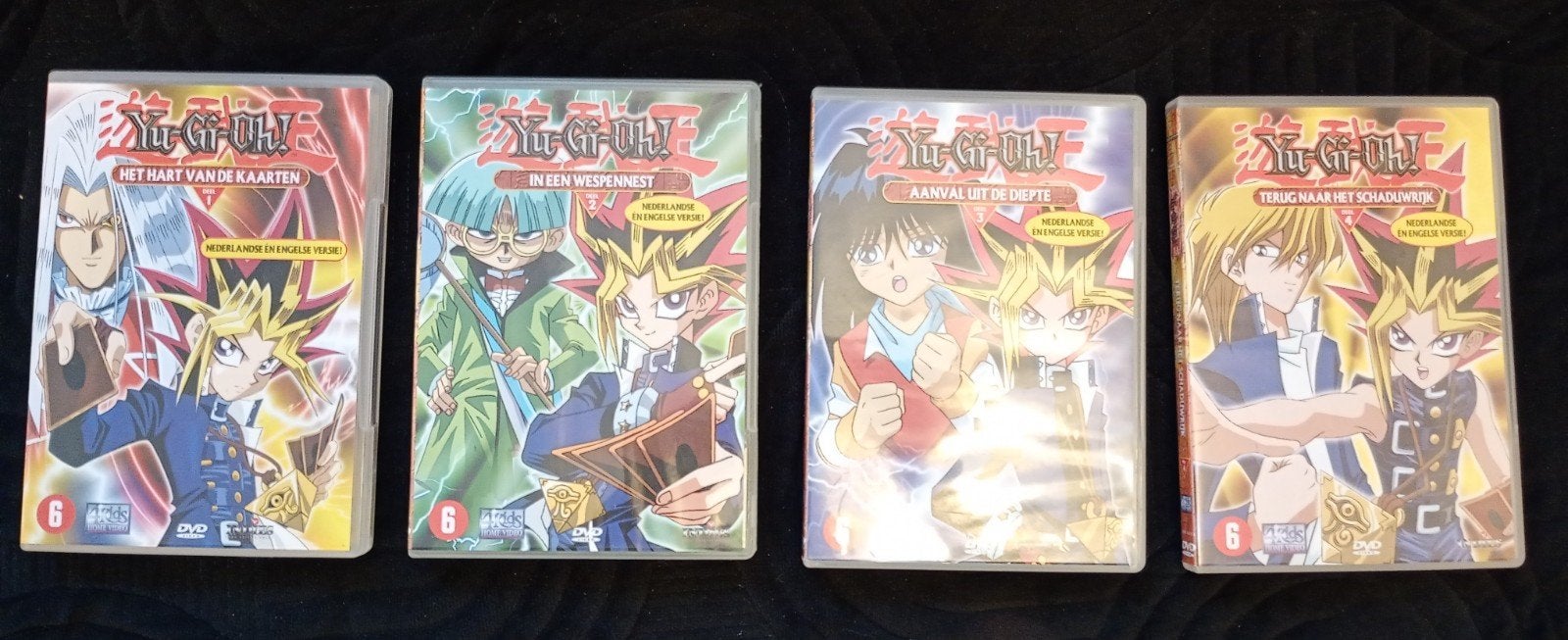 Yu Gi Oh! Deel 1 t/m 4, Cd's en Dvd's, Gebruikt, Anime (Japans), Nederlands, Ophalen of Verzenden