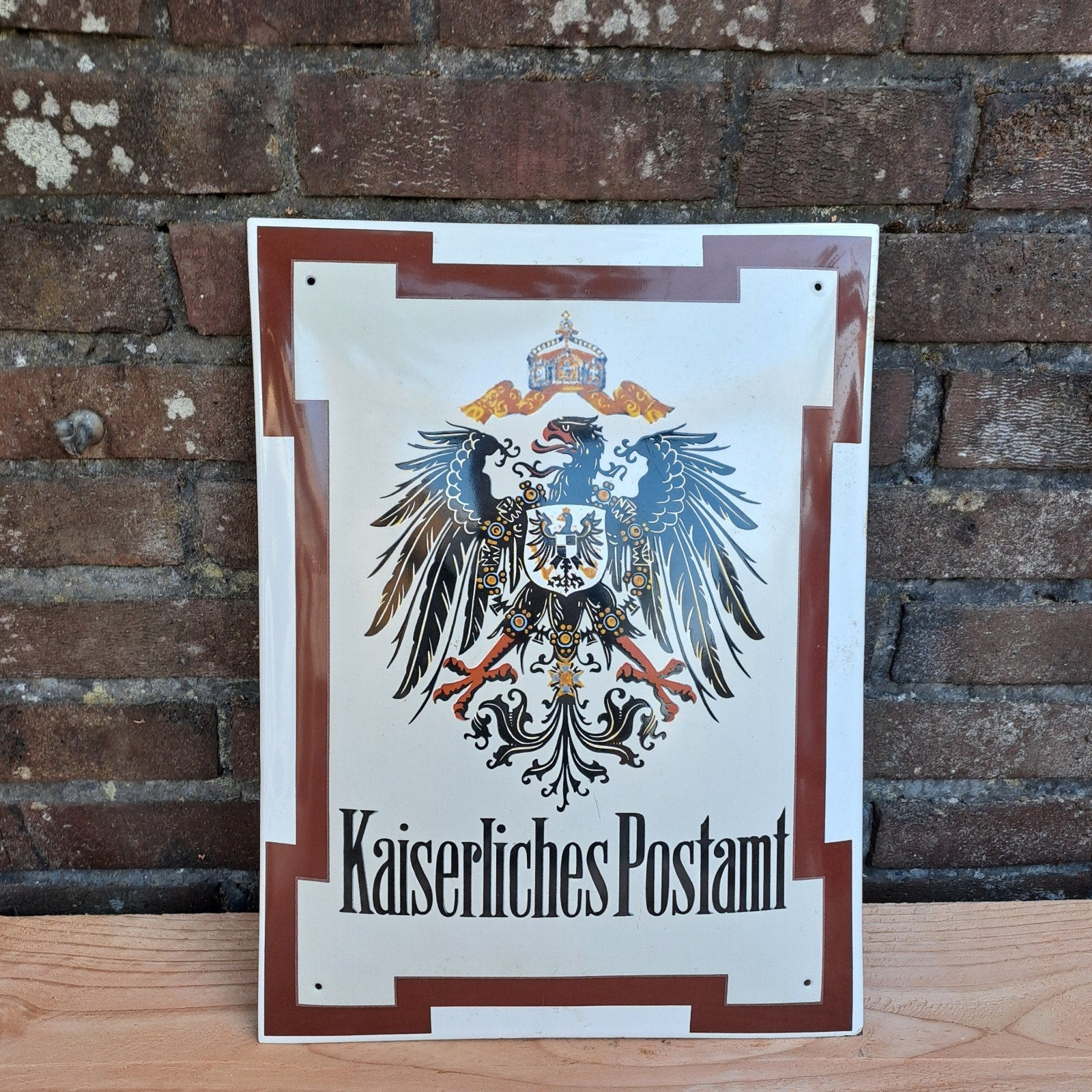 Kaiserliches Postamt emaille bord, Ophalen of Verzenden